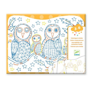 Djeco Magiczne kolorowanki - LEŚNE RODZINKI 