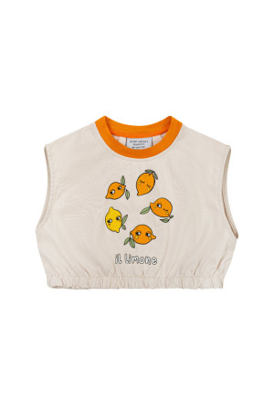 Dear Sophie 6 LEMON ECRU / L CROP TOP - 98-104 