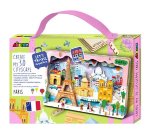 Avenir Stwórz pejzaż miejski Paryż - puzzle drewniane 3D 