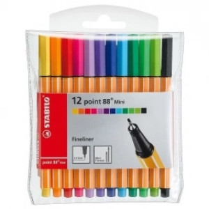 Stabilo Cienkopisy Stabilo Point 88 Mini, 12 sztuk 