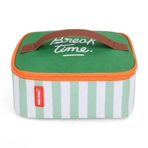 Hello Hossy Hello Hossy Lunchbox Maxi Green Stripes 
