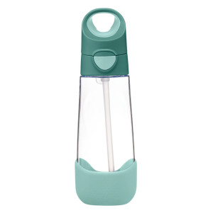 B.box Butelka na wodę tritanowa ze słomką 600ml Emerald Forest b.box 