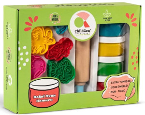 Childgen ChildGen, Zestaw kreatywny MORSKIE ZWIERZĘTA, 100% naturalna ciastolina i akcesoria 