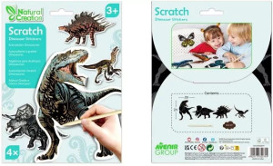 Avenir Naklejki do wydrapywania - Dinozaury 