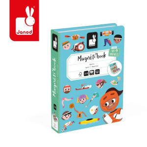 Janod Magnetyczna układanka - sport - MagnetiBook 