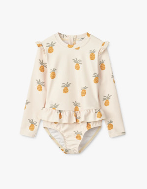 Liewood Sille, kostium kąpielowy, pineappls cloud cream, r. 116 