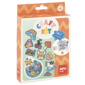 Apli Zestaw kreatywny DIY Craft Kit Apli Kids - Przypinki 18 wzorów 