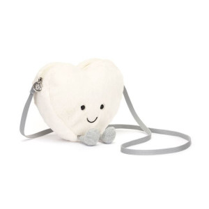 Jellycat Torebka na Ramię Serce Kremowe 17 cm 