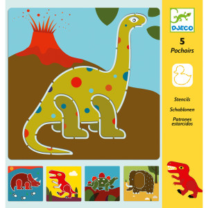 Djeco Szablony do odrysowania, dinozaury 