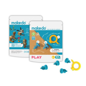 Makedo Zestaw narzędzi do konstruowania DIY Makedo - Play 17 el. 