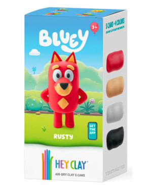 Hey Clay Hey Clay - Figurka Bluey Rusty + akcesoriami 5pak 