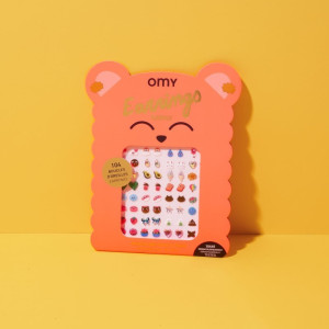 Omy Kolczyki dla dzieci 104 sztuki- KAWAII 