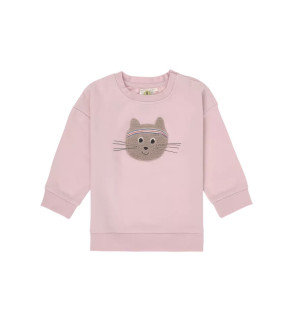 Lassig Lassig Kids Sweater GOTS Cat cloud pink, 98/104 