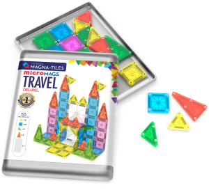 Magna-tiles MAGNA-TILES® Klocki Magnetyczne Travel microMAGS XL 55 el. 