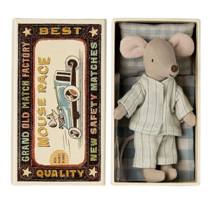Maileg Myszka - Big brother mouse in matchbox 