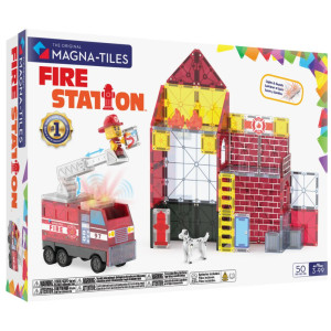 Magna-tiles MAGNA-TILES® Klocki Magnetyczne Remiza Strażacka 50 el. 