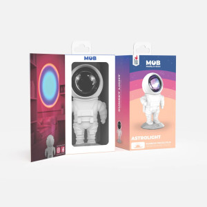 Mobility On Board Lampka projekcyjna, astronauta, niebieska tęcza 