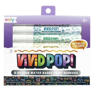 Ooly Markery Akrylowe Vivid Pop!! Metaliczne Kolory 