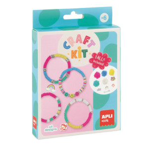 Apli Zestaw kreatywny DIY Craft Kit Apli Kids - Bransoletki 4 wzory 