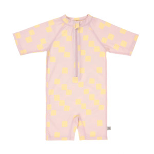 Lassig Lassig Short Sleeve Sunsuit Checkerboard pale pink/yellow, 2- 3 years, Size: 98 