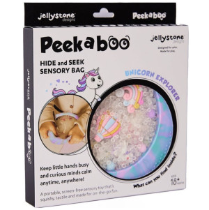 Jellystone Jellystone, Sensoryczny dysk z figurkami A-Ku-Ku! Peekaboo, motyw Jednorożec 
