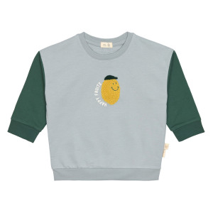 Lassig Sweter dla dzieci GOTS Lemon light blue - 7-12 miesięcy 74/80 - Lassig 