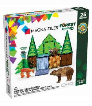 Magna-tiles Klocki magnetyczne, forest animals, 25 elementów 