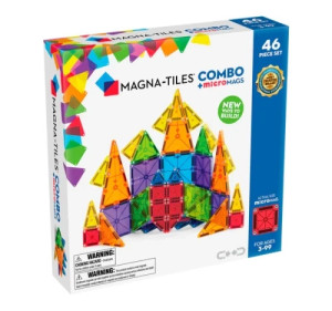 Magna-tiles MAGNA-TILES® Klocki Magnetyczne COMBO microMAGS 46 el. - uniwersalny MAGNA-TILES 