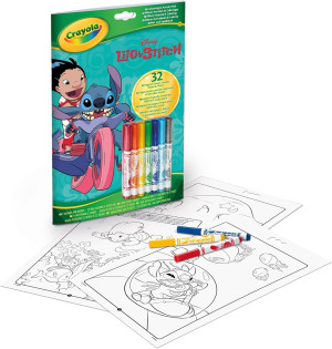 Crayola Crayola Kolorowanka dla dzieci z łamigłówkami i flamastrami Lilo i Stitch 3+ 