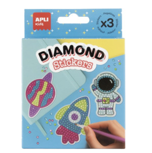 Apli Diamentowe naklejki DIY Apli Kids - Kosmos 
