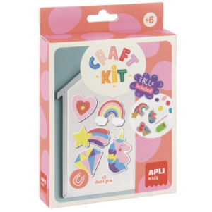 Apli Zestaw kreatywny DIY Craft Kit Apli Kids - Diamentowe magnesy 5 wzorów 