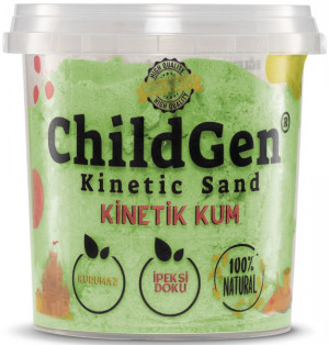 Childgen ChildGen, Piasek kinetyczny, 100% naturalny, 500g, kolor ZIELONY 126 