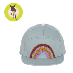 Lassig Czapka z daszkiem dziecięca Little Gang Rainbow light blue 1-2 lata 
