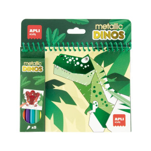 Apli Kolorowanka z markerami Apli Kids - Dinozaury 