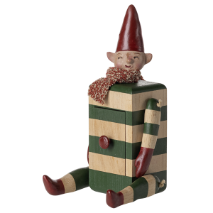 Maileg Elf z szufladą - Zielony 