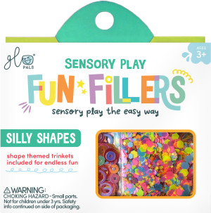 Glo Pals Glo Pals - KSZTAŁTY Fun Fillers Wkład, figurki, brokaty i barwniki do słoików, zabaw sensorycznych 