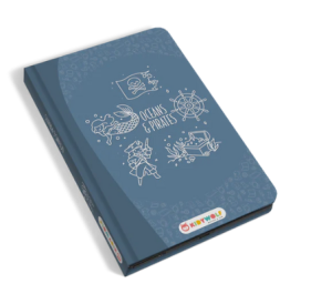Kidywolf Kidywolf - KIDYDRAW-MINI-OPI - pad rysunkowy z ekranem LCD "ocean i piraci" 