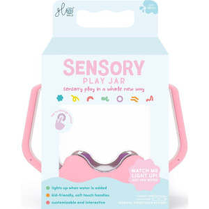 Glo Pals Glo Pals, Słoik sensoryczny do napełnienia wodą, kolor różowy, Bubble Gum 