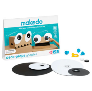 Makedo Zestaw kreatywnych kształtów Makedo Deco-Props - Googlies 21 el. 