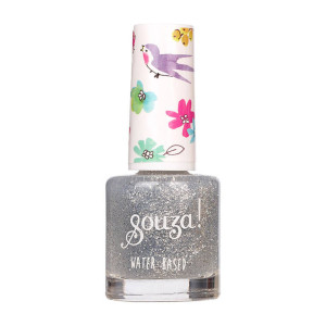 Souza! Souza! Lakier do paznokci dla dzieci transparentny z brokatem Silver glitter 