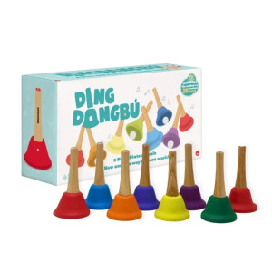 Juegaconmigo Juegaconmigo - DingdangBu Handle - dzwonki muzyczne - drewniane uchwyty 