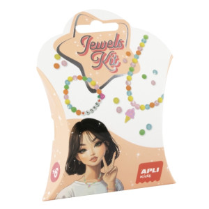 Apli Zestaw do tworzenia naszyjników i bransoletek DIY Kit Apli Kids Lody 