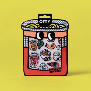 Omy OMY - Naklejki winylowe Big 12szt., noodle 