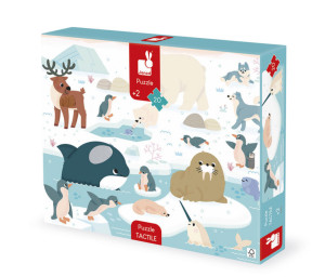 Janod Janod Puzzle sensoryczne dotykowe Kraina polarna 20 el. 2+ 