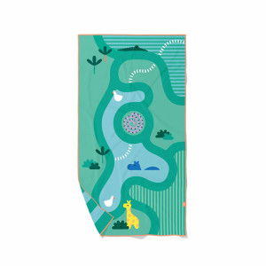 Quut QUUT Dwustronny ręcznik plażowy PlayTowels L (180 x 100cm) Safari 