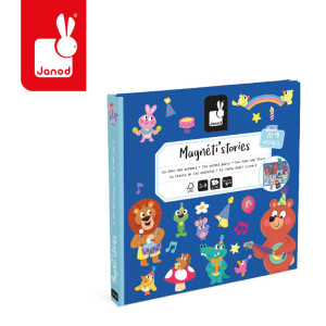 Janod Magnetyczna układanka - przyjęcie w lesie - magneti'stories 