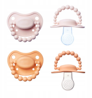 Luu Zestaw smoczków LUU Kids Velvet Blush i Summer Apricot 6m+ 