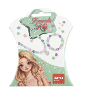 Apli Zestaw do tworzenia naszyjników i bransoletek DIY Kit Apli Kids - Jednorożec 