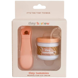Tiny Harlow Tiny Harlow Zestaw Tiny Tummies Słoiczek i Łyżeczka, Lody Włoskie 