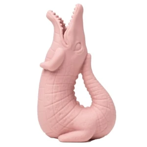 Scrunch Silikonowa Konewka Krokodyl, Pudrowy Róż 